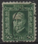 Sellos de Europa - Checoslovaquia -  Pres. Masaryk