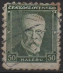 Stamps Czechoslovakia -  Pres. Masaryk