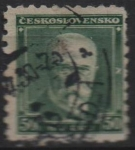 Stamps Czechoslovakia -  Pres. Masaryk