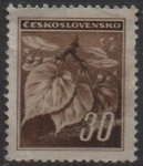 Stamps Czechoslovakia -  Hojas d' Tilo