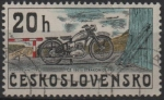 Stamps Czechoslovakia -  Motocicletas: Strakonice 1951