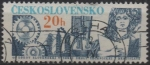 Stamps Czechoslovakia -  Cog wheels y estudiante