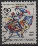 Sellos de Europa - Checoslovaquia -  Slovak Florkloren