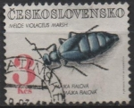 Stamps Czechoslovakia -  Escarabajos: Meloe Violaceus