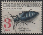 Stamps Czechoslovakia -  Escarabajos: Meloe Violaceus