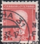 Stamps Czechoslovakia -  Pres. Masaryk