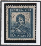 Stamps Chile -  Benardo O'Higgns