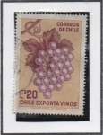 Stamps Chile -  Exportaciones d' Vino