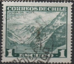 Stamps Chile -  Laguna d' Inca