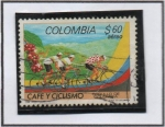 Sellos de America - Colombia -  Cafe y Ciclismo