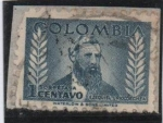 Stamps Colombia -  Ezequiel Uricoechea