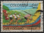 Stamps Colombia -  Ciclismo y Café