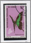 Sellos de Africa - Rep�blica del Congo -  Mariposas: Phorcas Papilio