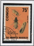 Stamps Republic of the Congo -  Incestos: Escarabajo d' cacahuete