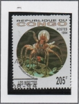 Stamps Republic of the Congo -  Insectos: Araigeneee  Avicule