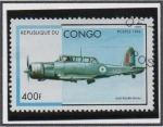 Stamps Republic of the Congo -  Aeronaves Militares: Blachburn Skua