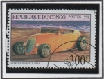 Stamps Republic of the Congo -  Coches Antiguos: Ford Highboy 1934