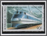 Stamps Republic of the Congo -  Locomotoras: Eléctrica Italiana