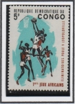 Stamps Democratic Republic of the Congo -  Baloncesto