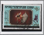 Stamps North Korea -  Ballet duo en el Quijote