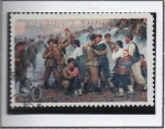Stamps North Korea -  Civiles Coreanos y Soldados Chinos