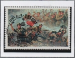 Stamps North Korea -  Escena d' batalla soldados victoriosos
