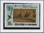 Stamps North Korea -  Hombre Prehistórico: Arando