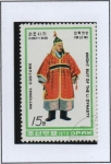 Stamps North Korea -  Trajes d' Caballeros: en Armadura