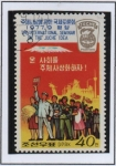 Stamps North Korea -  Seminario Internacional sobre l' Idea Juche: Multitud y el Lema