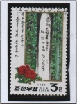 Stamps North Korea -  Arboles que llevan lemas Patrióticos Anti japoneses