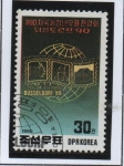 Stamps North Korea -  Du´ssldorf '90: Emblema d' Exposiciones