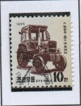 Stamps North Korea -  Tractor Chollima 80