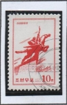 Stamps North Korea -  Estatua Chollima