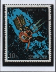 Stamps North Korea -  Dia d' vuelo Espacial: Satélite d' comunicaciones