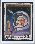 Sellos de Asia - Corea del norte -  Primer Hombre y Mujer en el Espacio: Yuri Gagarin