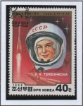 Sellos de Asia - Corea del norte -  Primer Hombre y Mujer en el Espacio: Valentina Tereshkova