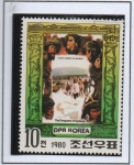 Stamps North Korea -  Exploradores: Vasco Núñez d' Balboa