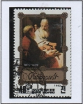 Stamps North Korea -  Pinturas d' Rembrandt: Dos estudiosos en disputa