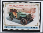 Stamps North Korea -  Coches usados por Kim II Sung: Gaz