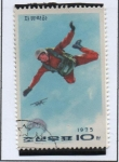 Stamps North Korea -  Deportes Paracaidista caída Libre