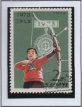 Stamps North Korea -  Victorias Norcoreanas en 1973: Tiro con Arco