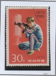 Stamps North Korea -  Victorias Norcoreanas en 1973: Rifle