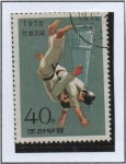 Stamps North Korea -  Victorias Norcoreanas en 1973: Judo