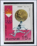 Stamps North Korea -  Ganadores, 21 d' Montreal: Oro Vallas Chico Drut