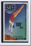 Stamps North Korea -  Federación Internacional d' Gimnasia: Potro Largo