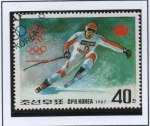 Stamps North Korea -  Juegos Olimpicos d' Invierno  Galgary: Esqui d' fondo