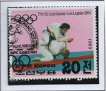 Stamps North Korea -  Juegos Pre-Olímpicos, Los Angeles'84: Judo