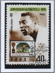 Stamps North Korea -  Brasiliana'89: Pele