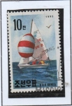 Stamps North Korea -  Feria Riccione'92: Yate d' clase C