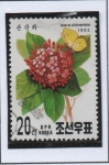 Stamps North Korea -  Flores: Chinesis Ixora